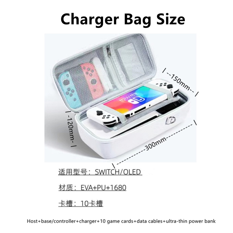 ช่องเก็บฮาร์ดไดรฟ์สายชาร์จคงที่อุปกรณ์เกม Switch Dock เข้ากันได้กับ Nintendo Switch OLED / V1 / V2