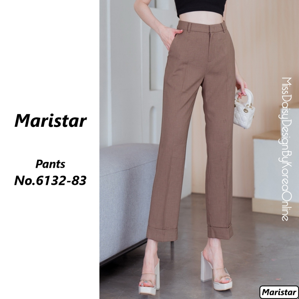 Maristar กางเกงขายาว 9 ส่วน No.6132 ผ้า Linen