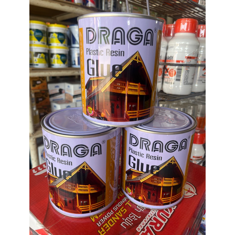 DRAGA กาวผงติดไม้ กาวพลาสติกเรซิ่น ใช้อุดไม้,ต่อไม้,ติดไม้ ทุกชนิด ขนาด 450กรัม รุ่น D903
