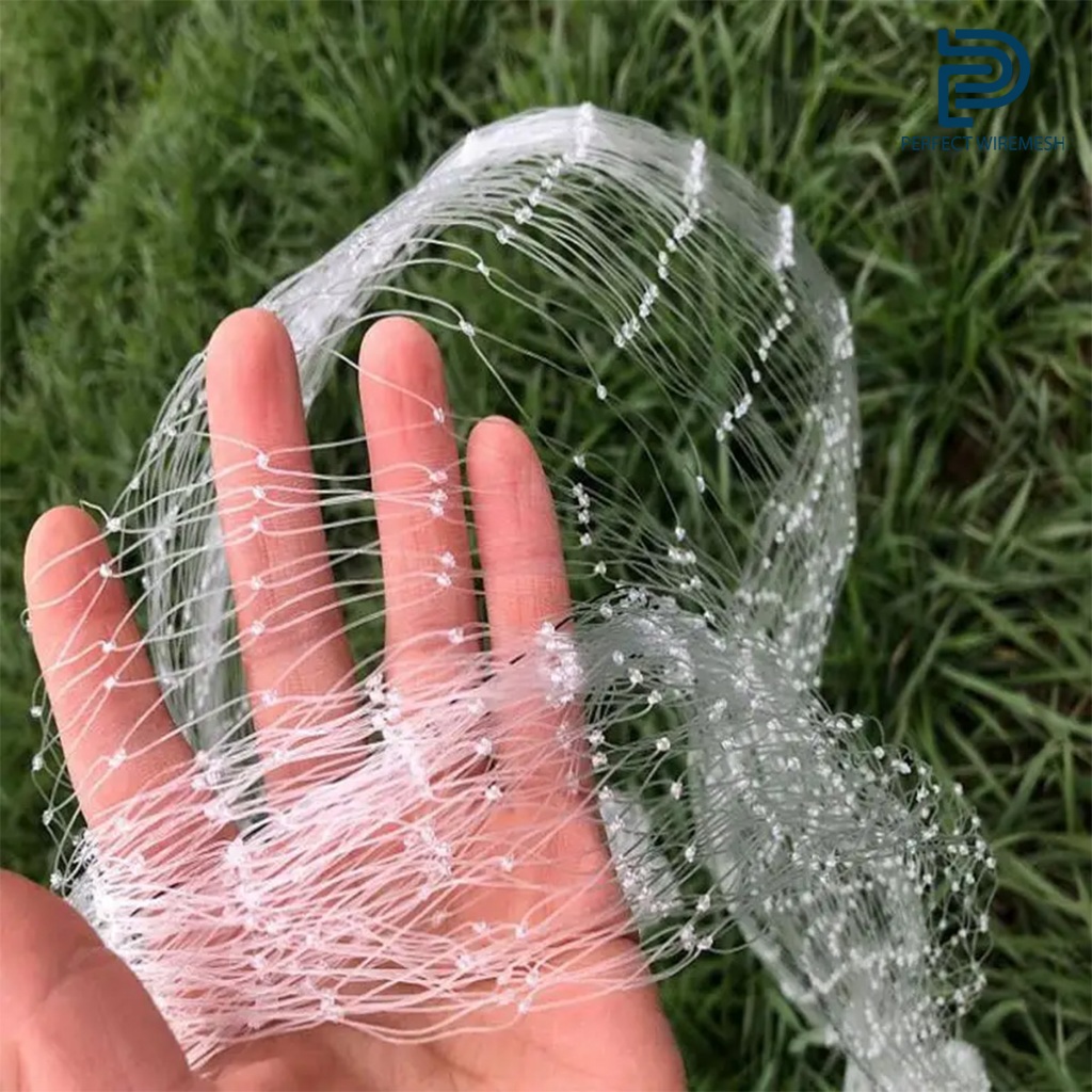 (แบ่งตัดเป็น1เมตร) ตาข่ายกันนกสีใส ไม่ทึบ ไม่ขุ่น หน้ากว้าง 1m. 2m. 3m. ตาข่ายดักนก ตาข่ายเอ็นใส Bir