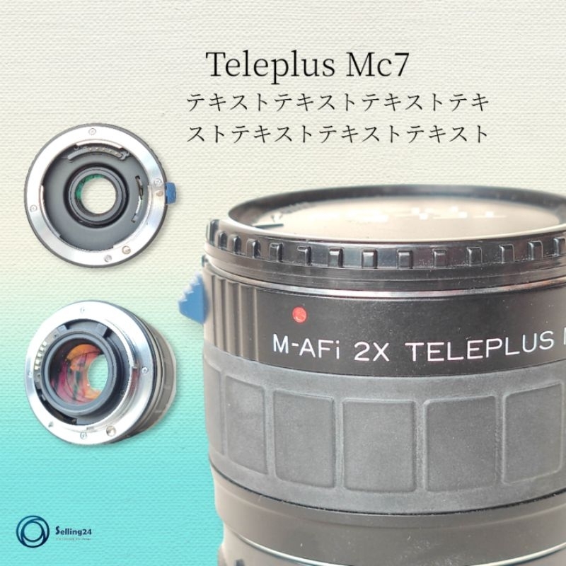 Adapter ยี่ห้อ Kenko  M-AFi Teleplus 2x. MC7 เพิ่มระยะสองเท่า Mount A (minolta) พร้อมฝาปิด