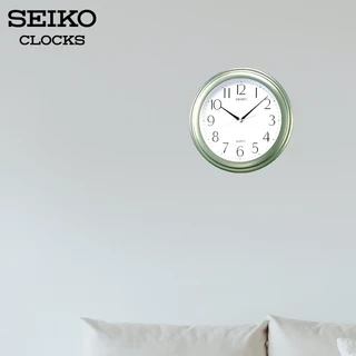 SEIKO CLOCKS นาฬิกาแขวน รุ่น QXA327M ขนาด 11.4 นิ้ว เดินสเต็ป สีเขียว
