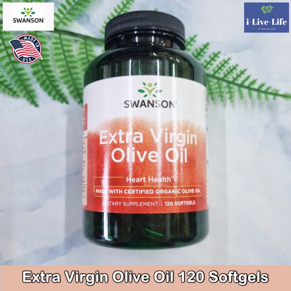 Swanson - Extra Virgin Olive Oil 120 Softgels น้ำมันมะกอก ออร์แกนิก