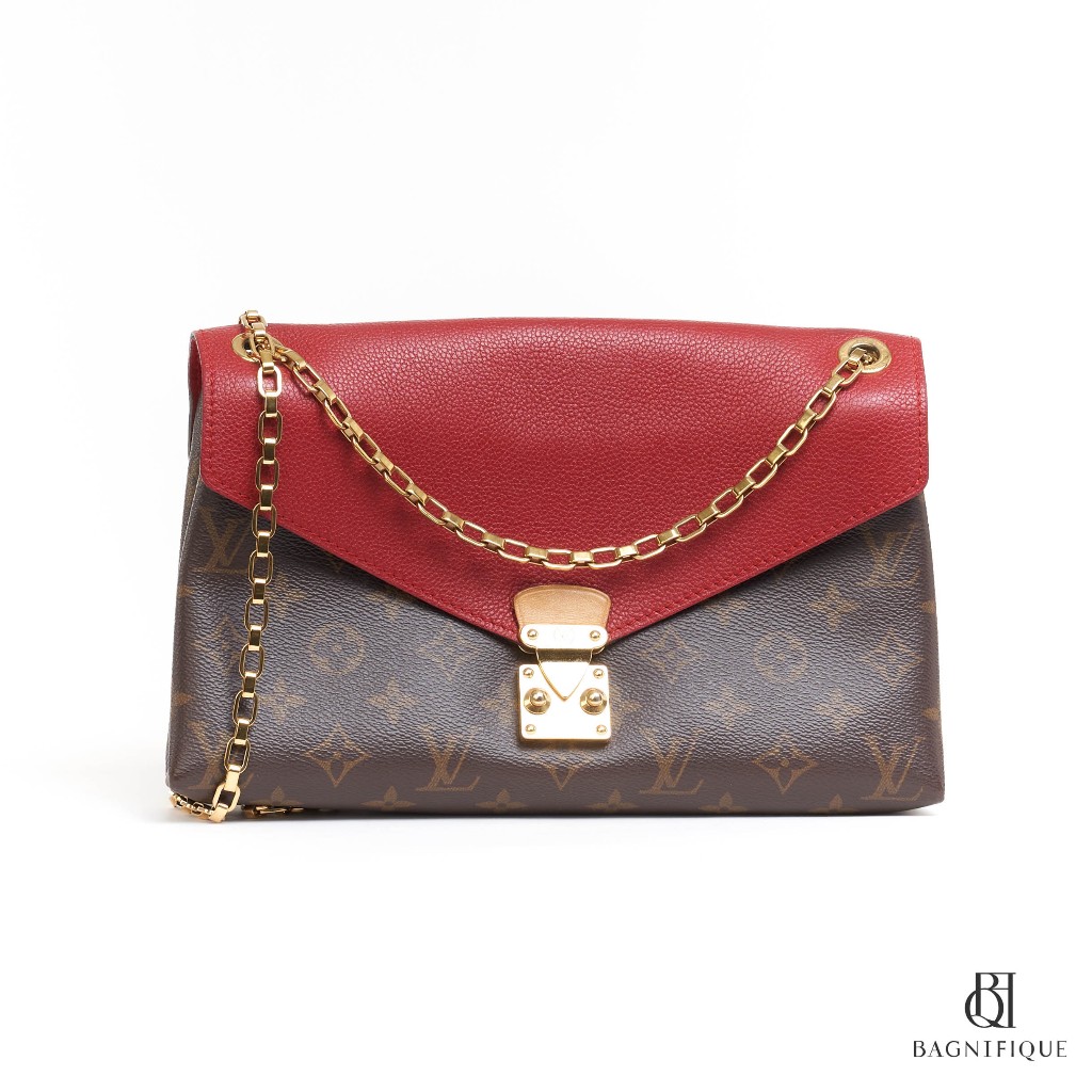 LV PALLAS CHAIN MONOGRAM RED GHW CA4115 2015