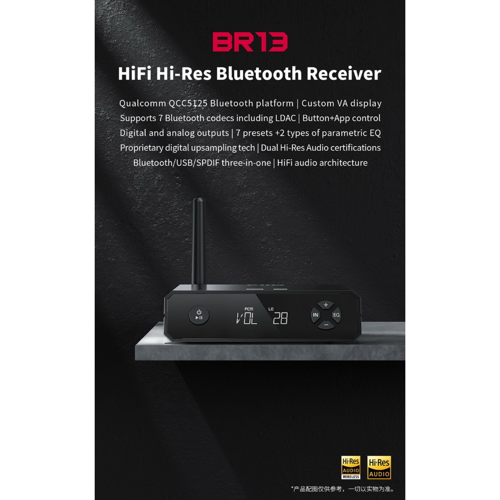 (ประกันศูนย์ไทย) FiiO BR13 ตัวรับสัญญาณ Bluetooth รองรับ Dual Hi-Res ประกันศูนย์ไทย