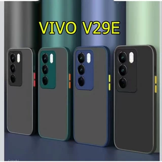 ส่งด่วน เคสขอบสี ตรงรุ่น สำหรับ VIVO V40 V40Pro V30 V30Pro V30E V27 5G/V27PRO/V29/V29E/V25/V23/V23E/V21 เคสผิวด้าน 025