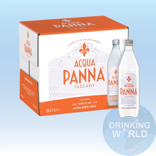 🌟พร้อมส่ง🌟Acqua Panna Mineral Water 1000 ml (PET) น้ำแร่ธรรมชาติ อควาปานน่า ขนาด 1 ลิตร 12 ขวด