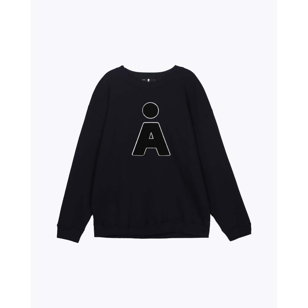 ALAND เสื้อสเวตเตอร์ ALAND A LOGO BOUCLE SWEAT SHIRT