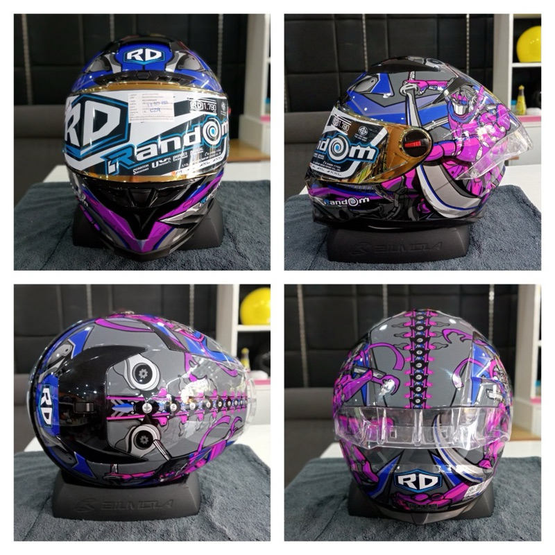 หมวกกันน๊อค RD Random รุ่น CZR BT ลายใหม่ล่าสุด