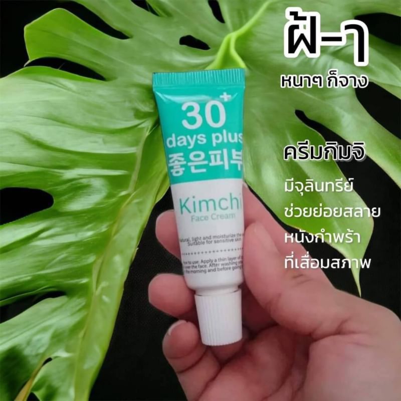 Kimchi Face Cream 30 Days Plus ครีมกิมจิ1หลอด15g.