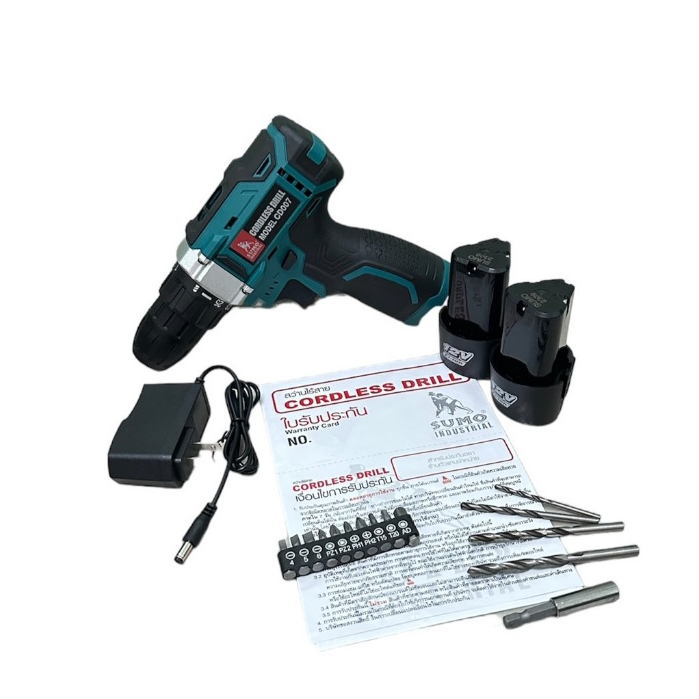 SUMO สว่านไร้สาย 3 หุน รุ่น CD007