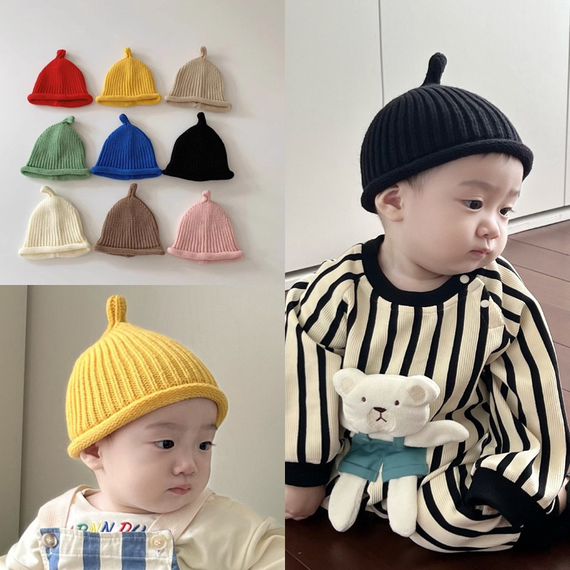 พร้อมส่ง new หมวกอุ่นเด็ก หลากสี แฟชั่นฤดูหนาว สไตล์เกาหลี น่ารักมากๆ