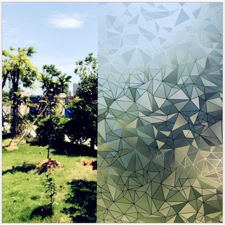 สติกเกอร์ ติดกระจกบ้าน Window film กันแสงกันมองสุญญากาศ ฟิล์มฝ้าติดกระจก เพิ่มความเป็นส่วนตัว