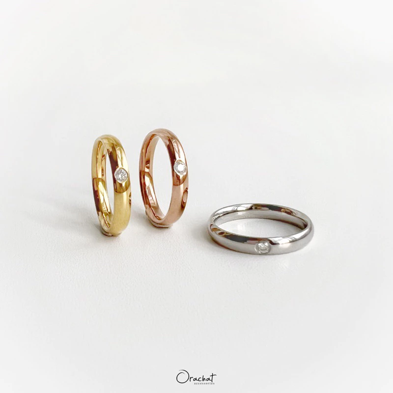 Orachat | Kevin 14k ring. (แหวนตัวเรือนสแตนเลส)