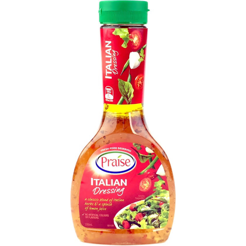 Praise dressing italian 330ml. น้ำสลัดอิตาเลียนเดรสซิ่ง นำเข้าจากออสเตรเลีย🇦🇺