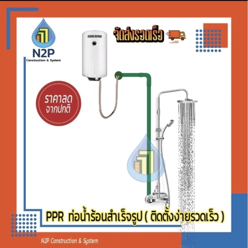 ท่อPPR พร้อมเชื่อมสำเร็จ