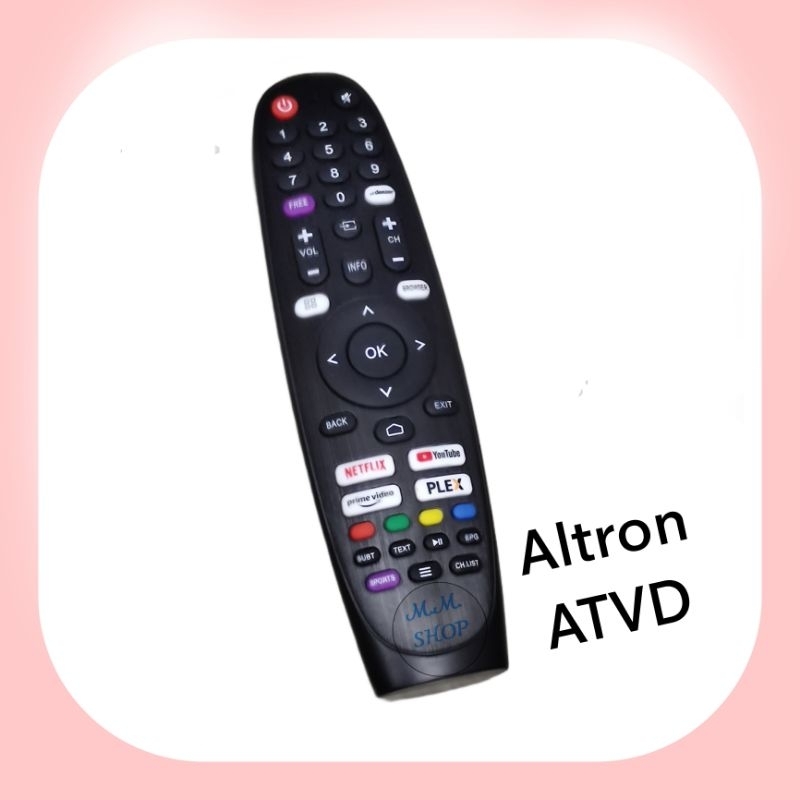 รีโมททีวี LCD/LED Smart TV ยี่ห้อ Altron รุ่น ATVD อัลตรอนวีต้า