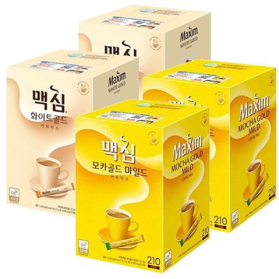 Maxim Mocha Gold Mild White Gold Dongsuh Dongseo Coffee ดงซอ แบ่งขายกาแฟแม็กซิม กาแฟเกาหลีพร้อมดื่ม กาแฟสำเร็จรูป