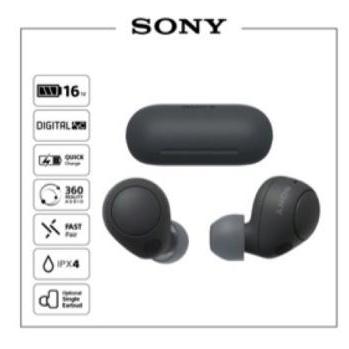 หูฟังตัดเสียงรบกวนไร้สาย SONY WF-C700N