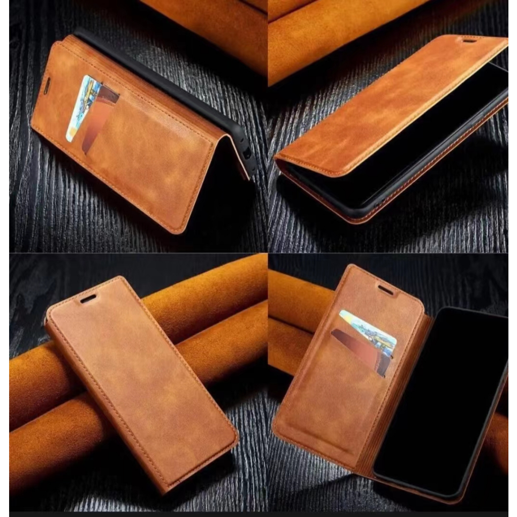 ส่งจากไทย Case Samsung galaxy A14 A24 A34 A54 A04S A04S A05 A05S A12 A52 A53 A73 A03 ซองเปิดปิด เคสตั้งได้ ใส่นามบัตร - รูปที่ 2