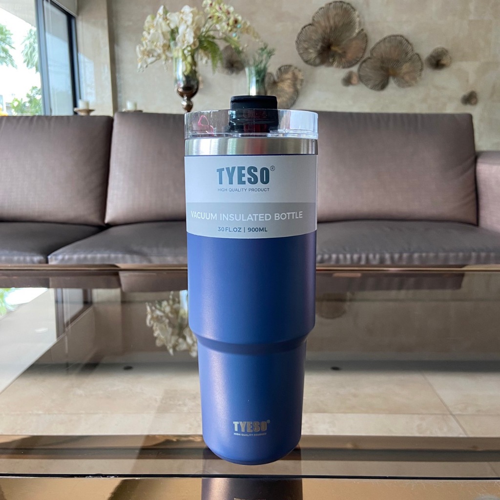 tyeso แก้วเก็บความเย็น สแตนเลสแท้ รับประกันไอน้ำไม่เกาะแก้ว ขนาด 30ออนซ์ 900ml.