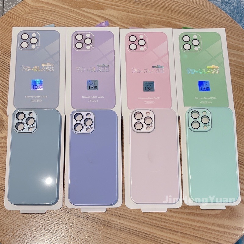 พร้อมครอบเลนส์กล้อง สำหรับ iPHONE 13/13PRO/13PROMAX/15Promax/14Promax มี9สี เคสสีพาสเทว AG งานผิวด้าน สีตามเครื่อง 014