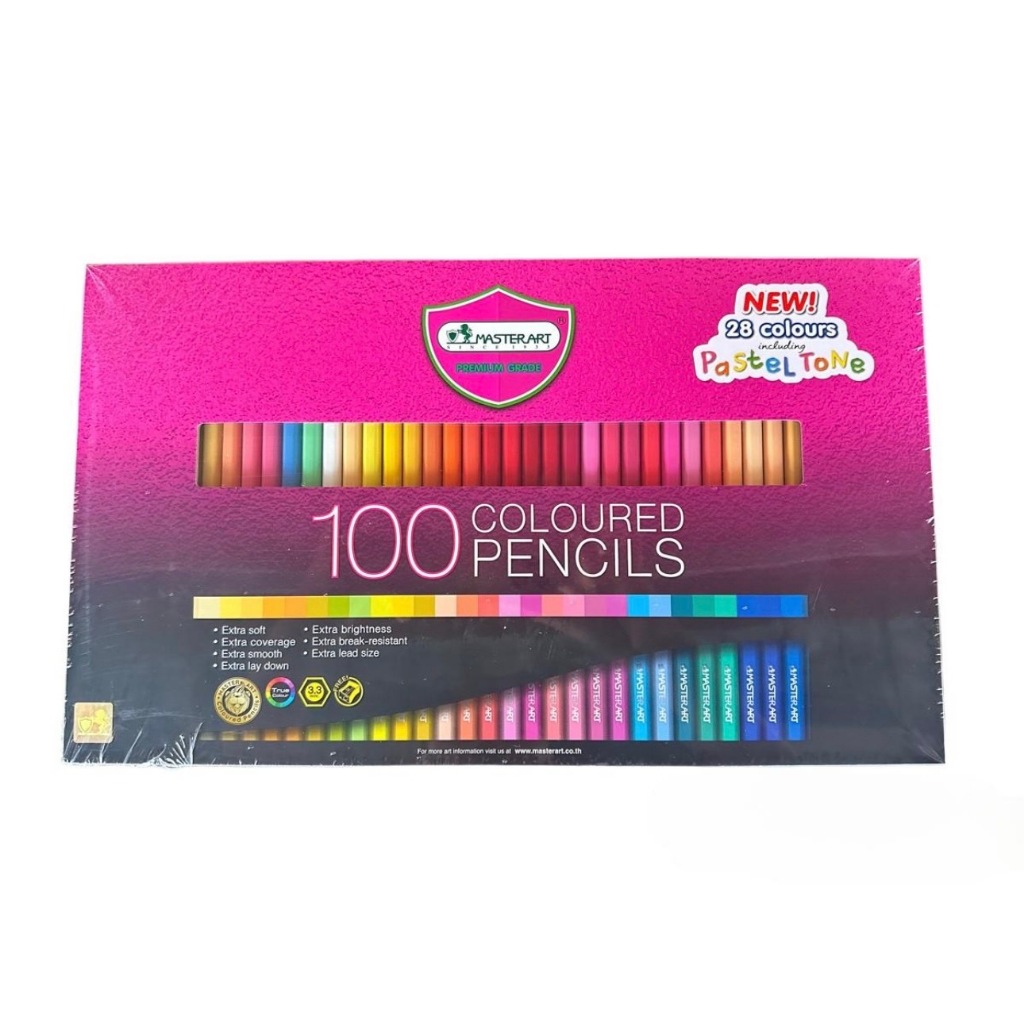 สีไม้ Master Art Premium Grade แท่งยาว 100 สี
