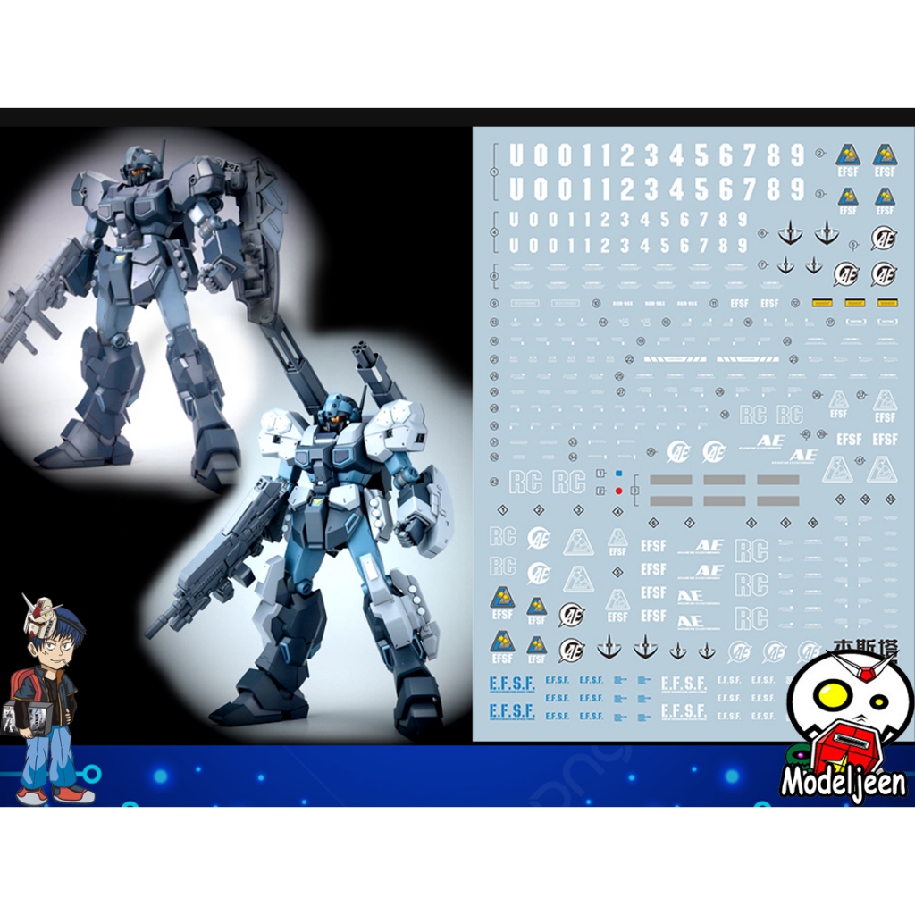 126 Water Decal MG1/100 Jesta & Jesta canon ยี่ห่อ S.I.M.P. Model Decal