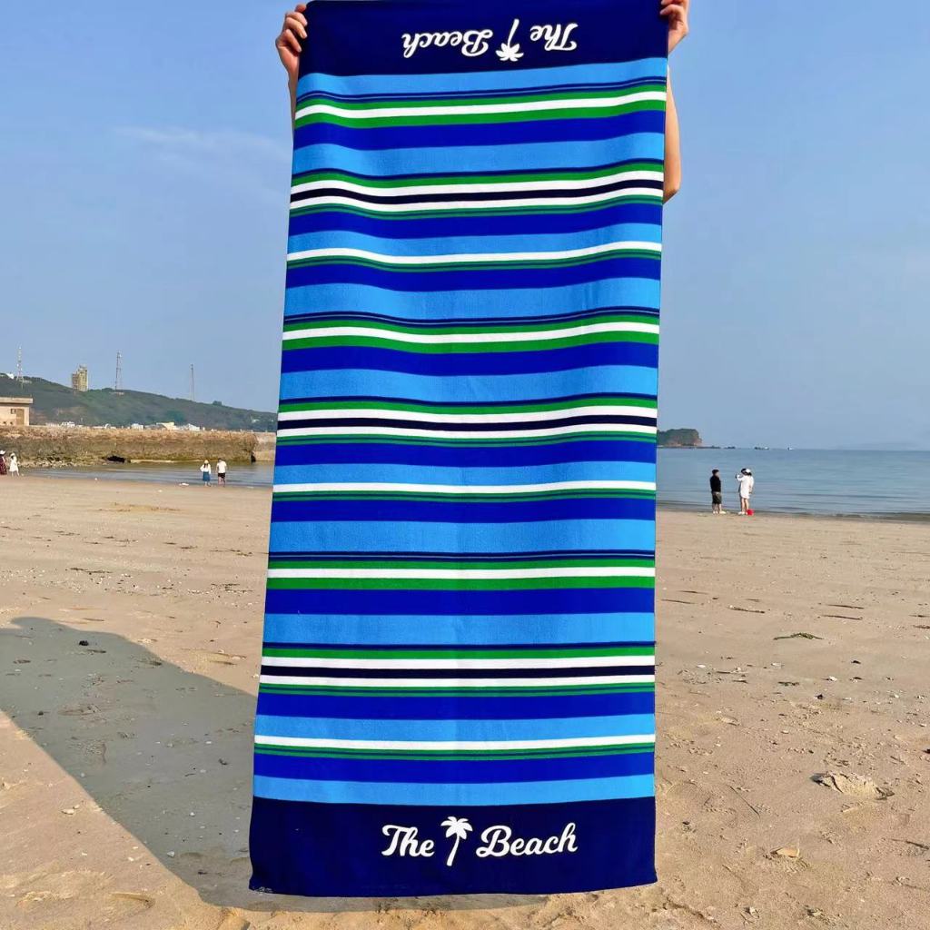 ผ้าเช็ดตัวและผ้าเช็ดตัวชายหาดดีไซน์ทันสมัยแบบหนา ดูดซับและนุ่มเป็นพิเศษ 80*160 ซม