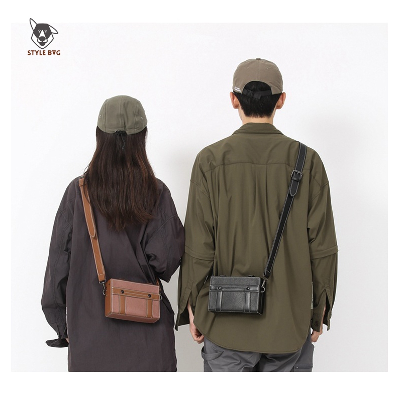 [ ] PALAW พร้อมส่งกระเป่าดีไซด์สไตล์ วินเทจ hard case หนัง # vintage