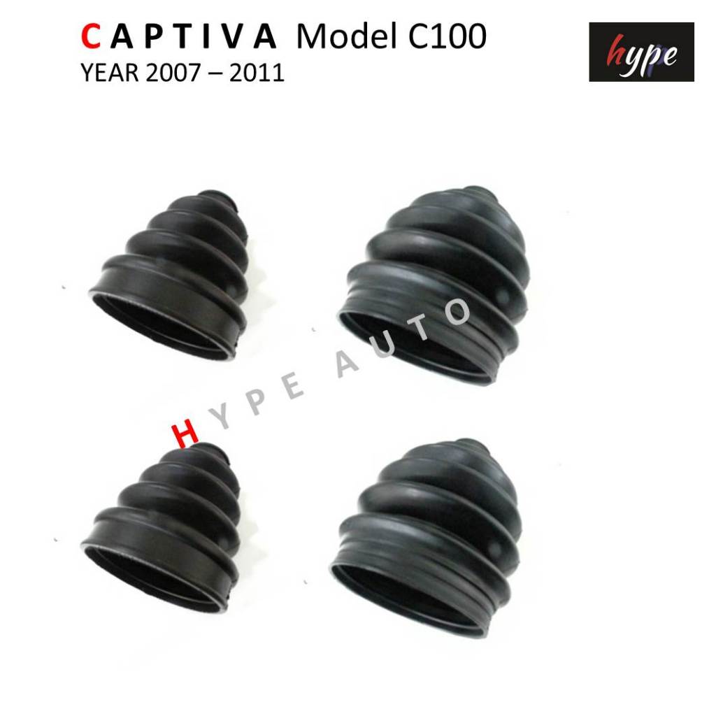 *** SET *** ยางกันฝุ่นเพลา ยางหุ้มเพลาขับ สำหรับ เชฟโรเล็ต CHEVROLET แคปติว่า CAPTIVA C100 ปี 2007 - 2011 ( 4 ชิ้น )