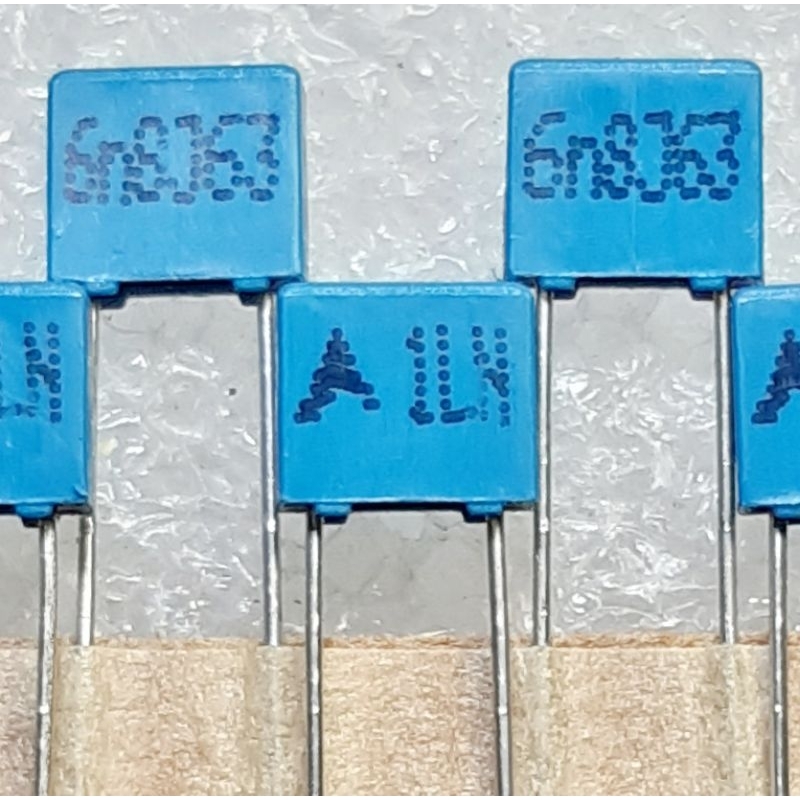 Epcos 0.0068uf 6.8nf 682 63v (ราคา10ตัว) polyester film MKT capacitor ตัวเก็บประจุ คาปาซิเตอร์
