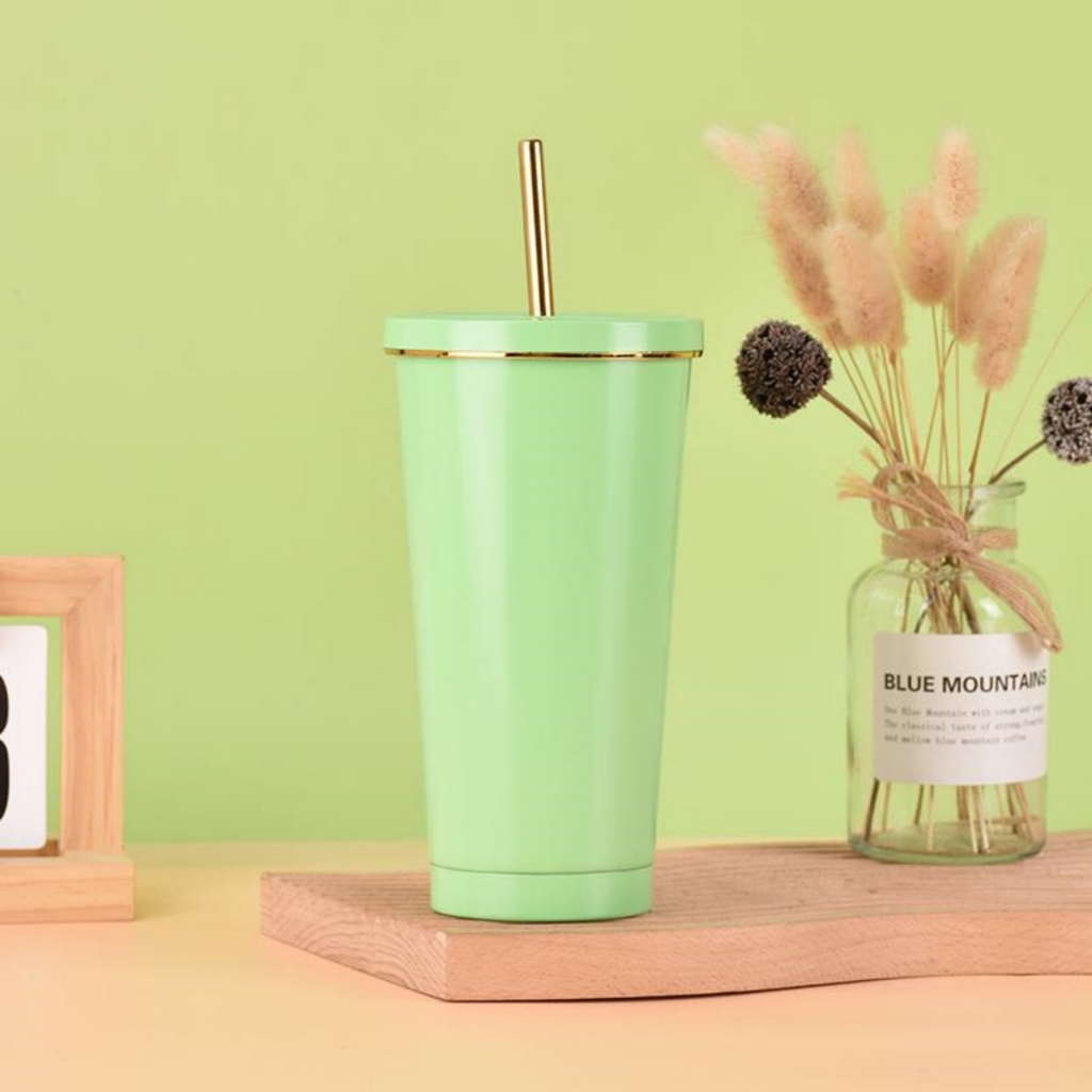 แก้วน้ำสแตนเลส​ แก้วเก็บความเย็น​ พร้อมหลอด​ ขนาด​ 750​ml - รูปที่ 6