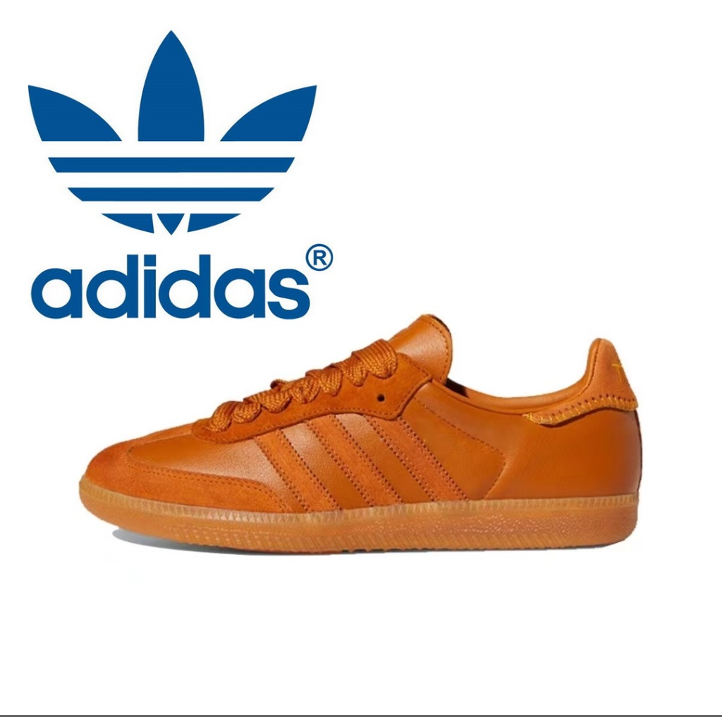 Jonah Hill xadidas origins Samba vintage casual low top board shoes for men and women Same Orange
