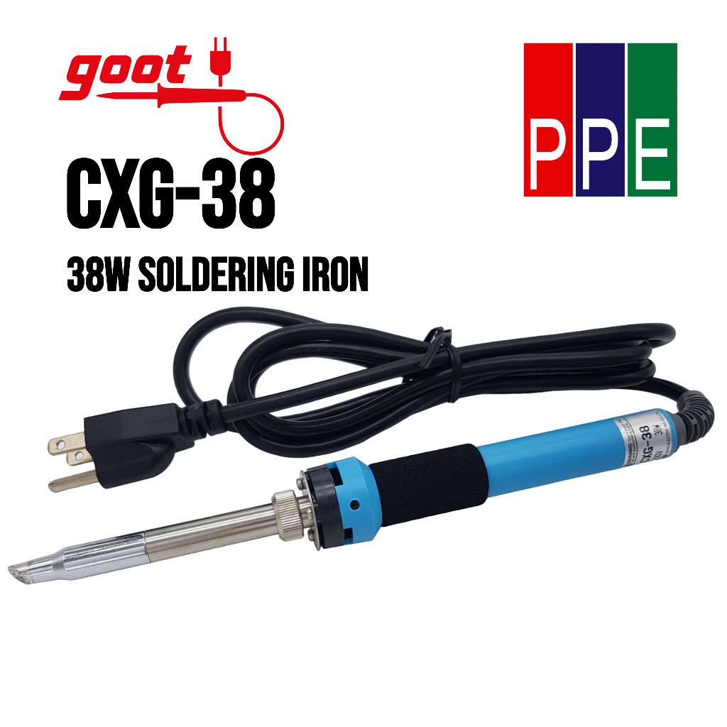 CXG-38 [Goot] หัวแร้งบัดกรีตะกั่ว 38W Cap type High Efficiency Soldering Iron 38W