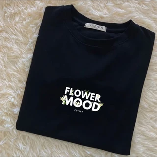 Jarikashop - เสื้อยืดลาย Flower mood ( งานป้าย.. Jarika ) ( จ214 )