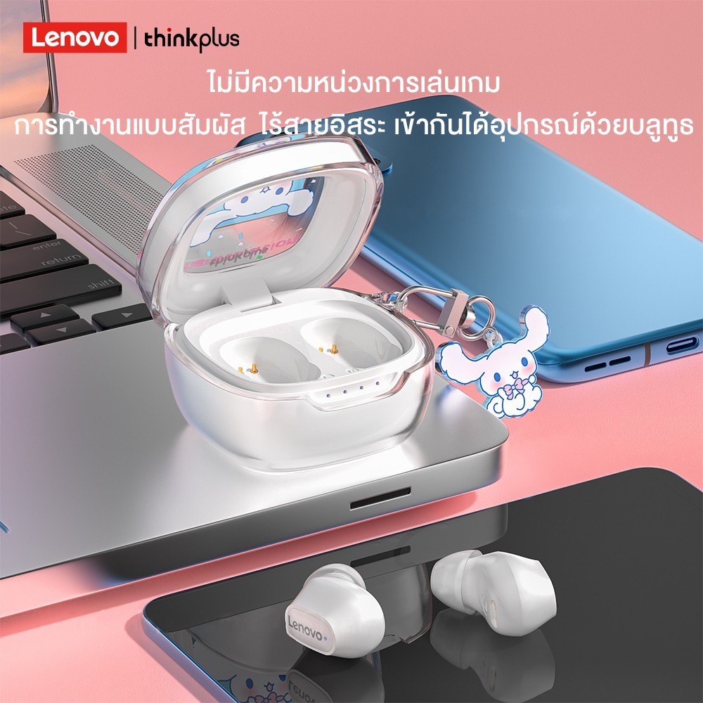 Lenovo XT62 TWS บลูทูธหูฟัง BT5.3จริงไร้สายหูฟังพร้อมไมโครโฟน ENC เสียงยกเลิกไฮไฟกีฬาหูฟังกันน้ำ