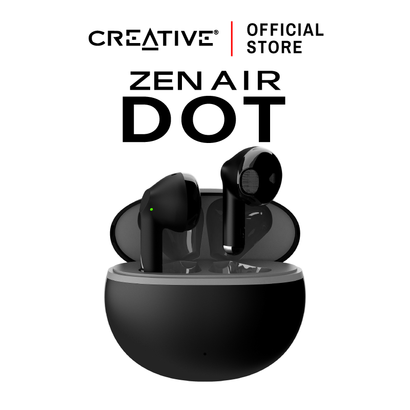 CREATIVE หูฟัง ZEN AIR DOT หูฟังอินเอียร์ หูฟังบลูทูธไร้สายแบบ TWS กันน้ำ IPX4 ควบคุมแบบสัมผัส USB-C