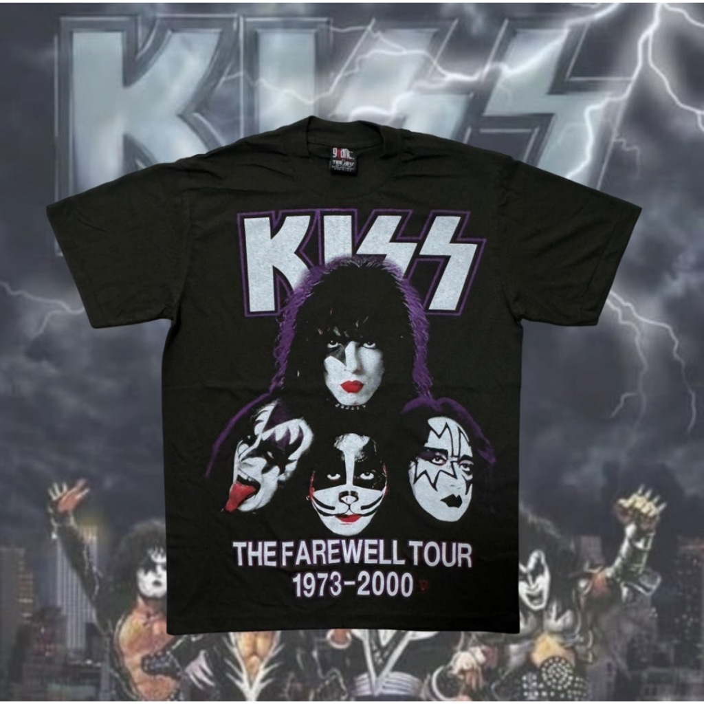 เสื้อวินเทจ วง KISS (The Farewell Tour)