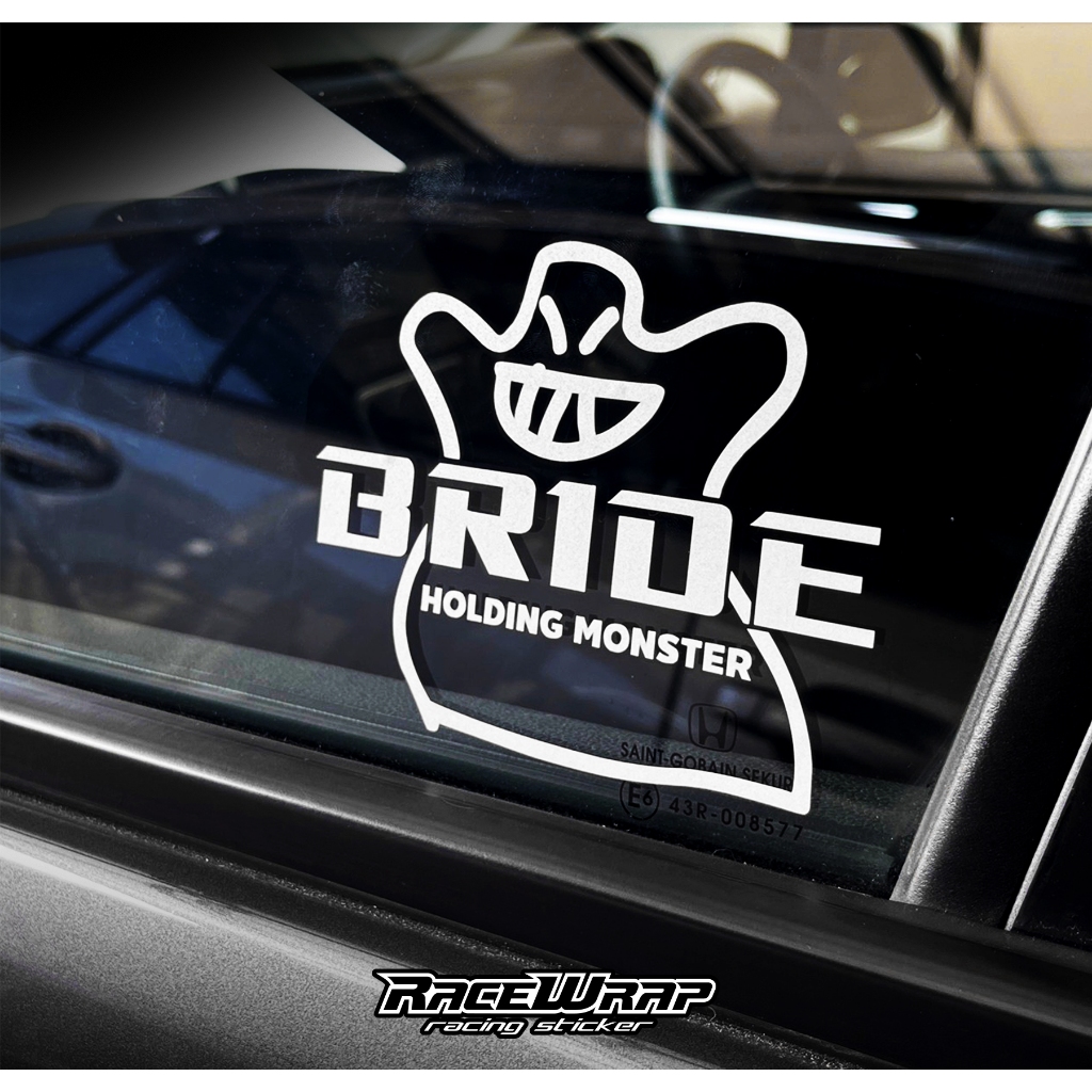 สติกเกอร์ BRIDE สติกเกอร์ดเบาะซิ่ง สติกเกอร์แต่งรถยนต์