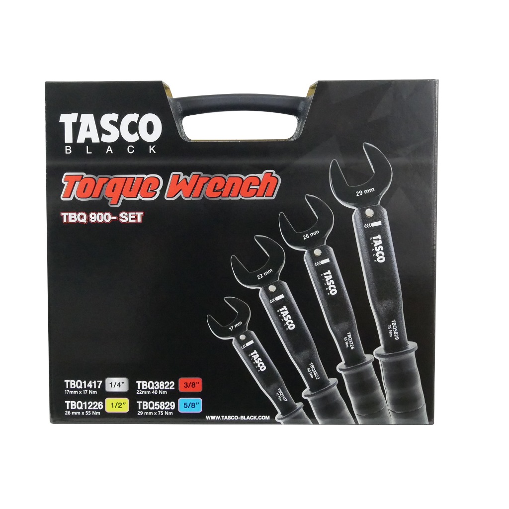 ประแจทอร์ค Torque Wrench TASCO BLACK ประแจปอนด์ แบบพกพา รุ่น TBQ900-Set (1/4,3/8,1/2,5/8)