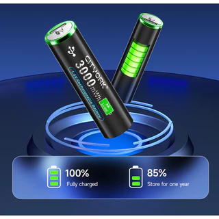 1.5v aa/aaa แบตเตอรี่แบบชาร์จ Type-C ชาร์จอินเตอร์เฟซ แบตเตอรี่แบบชาร์จ USB สำหรับอุปกรณ์ทั่วไป