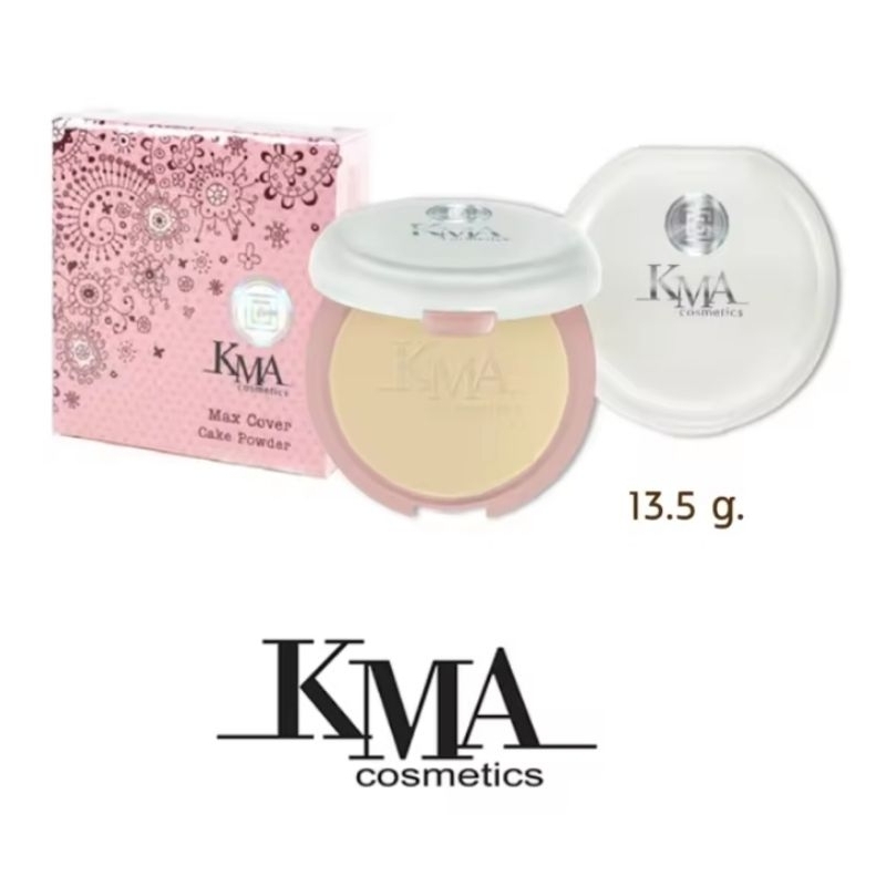 KMA​ MAX​ COVER CAKE POWDER 13.5G.แป้งเคเอ็มเอ​ แม็กซ์​ คัพเวอร์​ 13.5กรัม