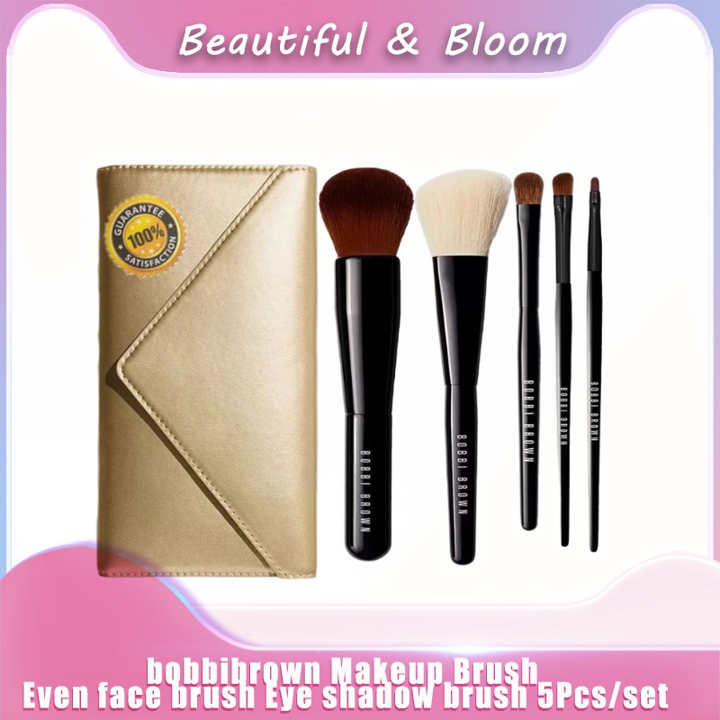 【สินค้าพร้อมส่ง】bobbibrown Makeup Brush Even face brush Eye shadow brush 5Pcs/set