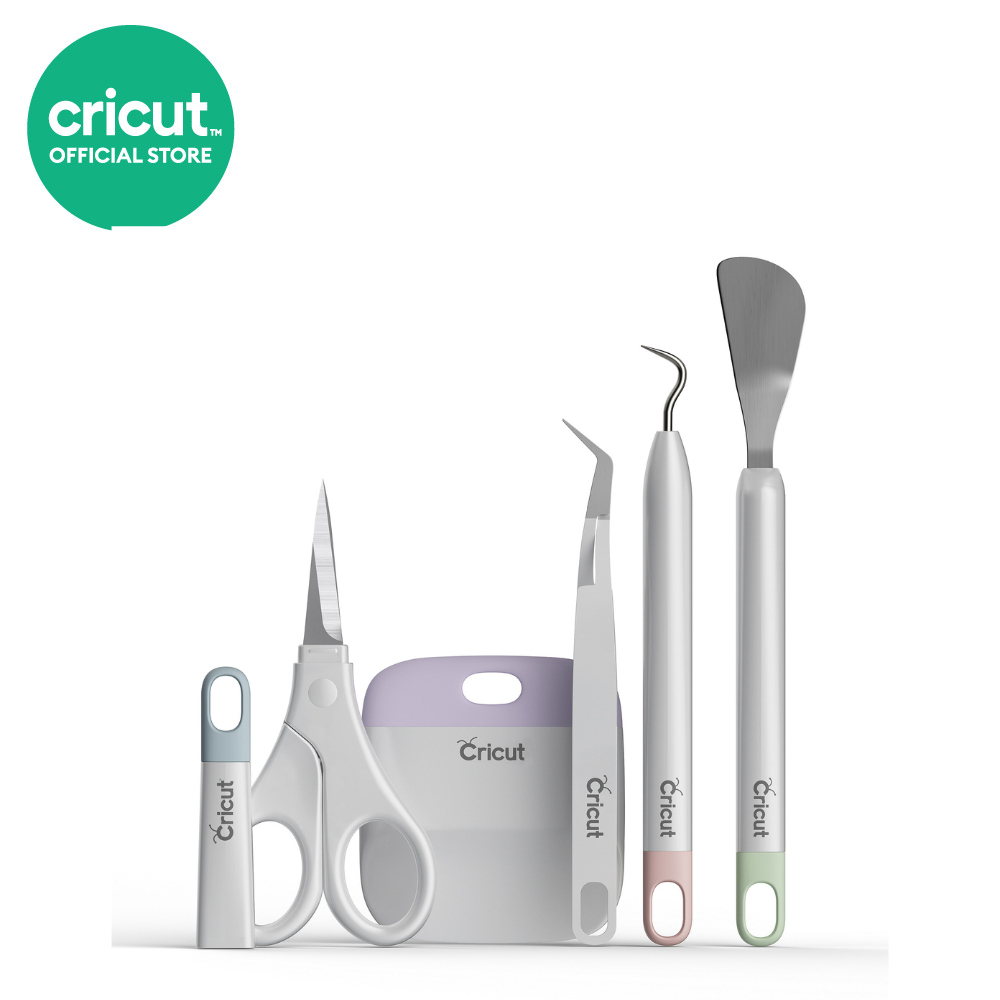 Cricut Basic Tool Set ชุดเครื่องมือพื้นฐาน 5 ชิ้น ใช้กับเครื่องตัดสติ๊กเกอร์อัจฉริยะทุกรุ่น by RTB