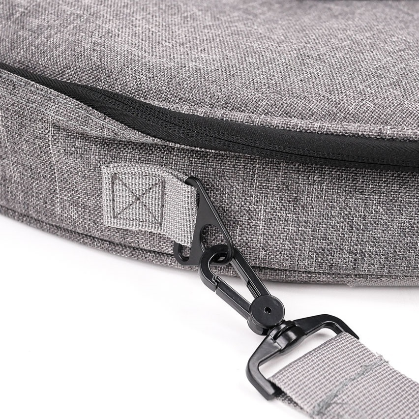 [ส่งด่วน!] กระเป๋าแฉกลม D&J AX-60 สียีนส์เทา บุโฟม EPE หนา 12 มม. กันกระแทกดี กระเป๋าฉาบ กระเป๋าใส่แฉ มีสายสะพาย/หูหิ้ว