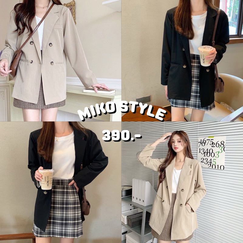 พร้อมส่งจากไทย MIKO STYLE - DARIN BLAZER