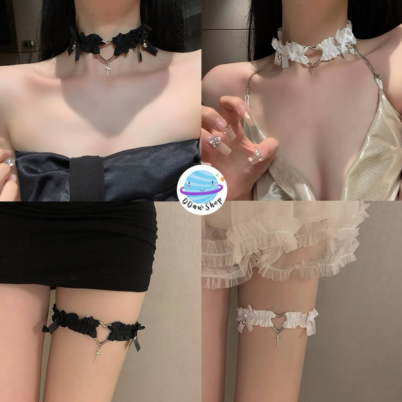 โชคเกอร์ ข้อขา คอสเพลส์ สายรัดเป็นยางยืด