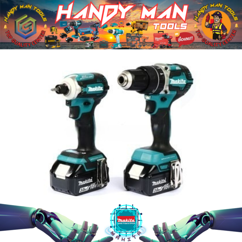 MAKITA COMBO รุ่น DHP484Z+DTD171Z+แบตX2+แท่น+MAKPAK # ออก..ใบเสร็จ-ใบกำกับภาษี..ได้ครับ.