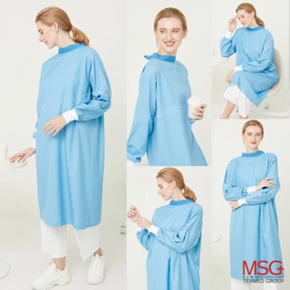 MSGtexmed ชุดกาวน์ทันตกรรมแบบผูกหลัง,กาวน์คลุมห้องแลป แบบไม่กันน้ำ (รุ่น PG919)